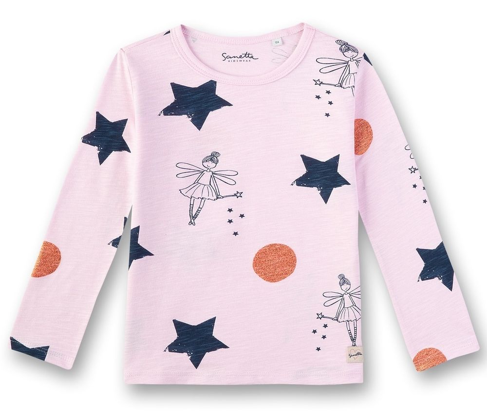 Лонгслив с феями Sanetta KIDSWEAR