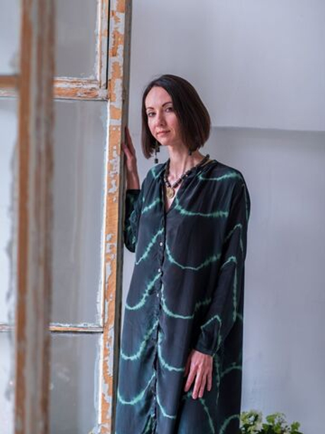 Платье-рубашка ГРАДИЕНТ (лесной)