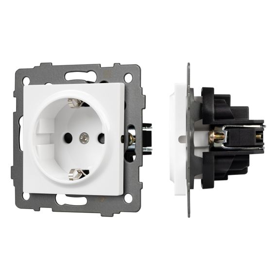 Механизм электрической розетки SCT-MEU1-PL-WH-V (250V, 16A) Arlight 049814