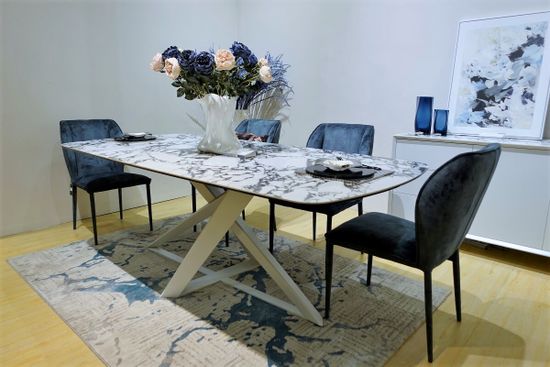 Стол VICENZA 220 BULGARI WHITE, керамика / белый