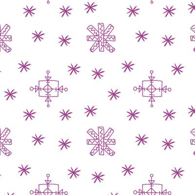 Бесшовный принт со снежинками