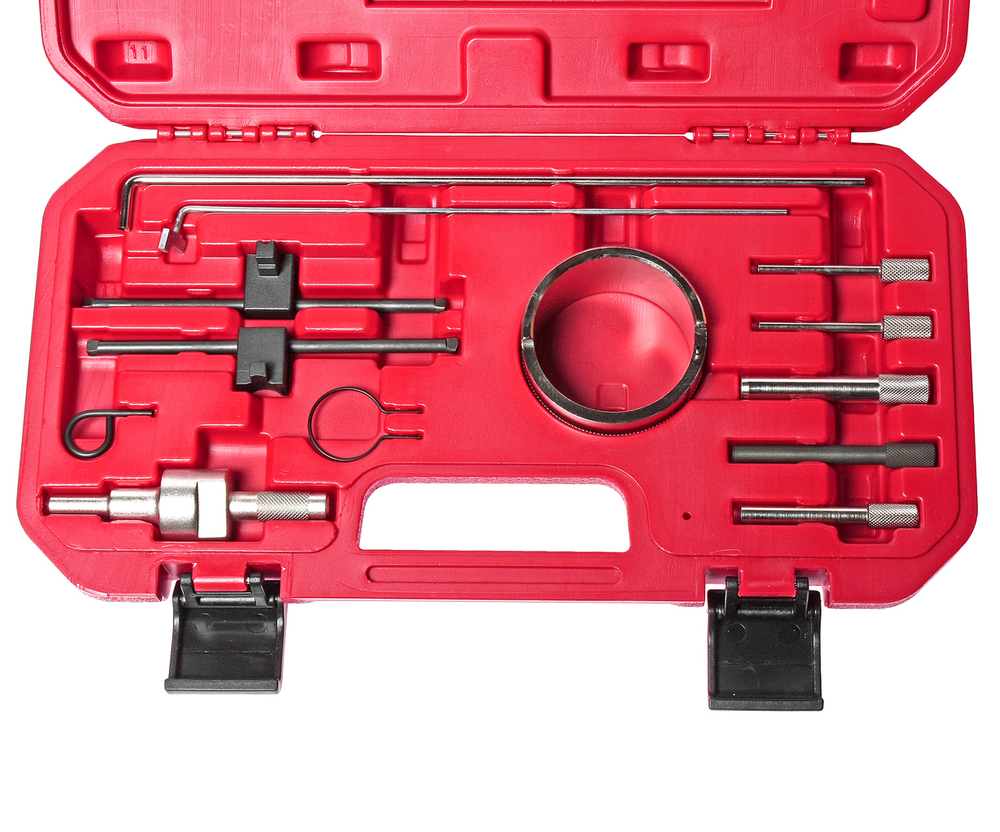 Набор инструментов для обслуживания дизельного двигателя (PEUGEOT CITROEN)11 предметов в кейсе JTC