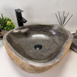 Раковина из речного камня RS-63363 (53*48*15) 0123