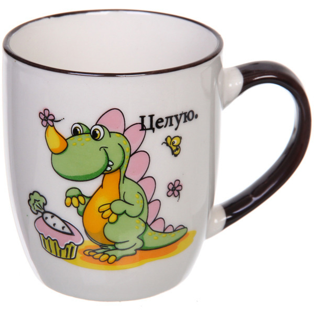 Набор посуды керамической «Милый дракончик» (тарелка 20см+салатник 13см+кружка 210мл)