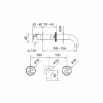 Смеситель для раковины Migliore Reversa 28205 золото
