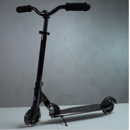 Самокат Micro Sprite LED Неохром черный