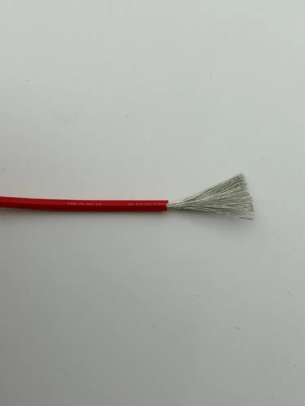 Силиконовый медный кабель 18 awg силовой (красный 5 м)