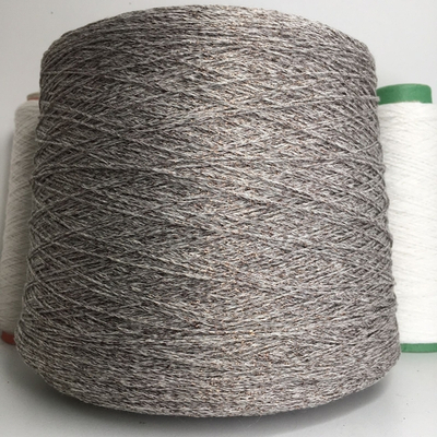 Stock Italy 80% вискоза 20%люрекс, шнурок 500м/100гр Светлый тауп Есть мал. бобинка 188гр.