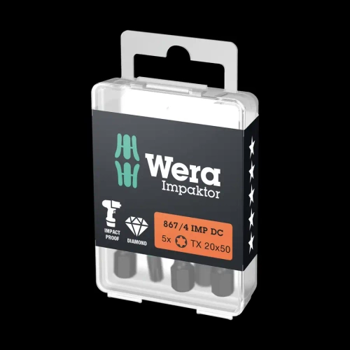 Биты ударные TORX 20 x 50 мм WERA 05057664001