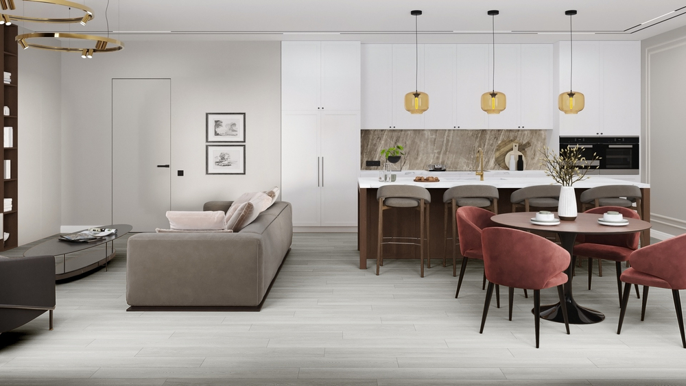 LVT-плитка Damy Floor TCM304-3-LVT Дуб Зимний