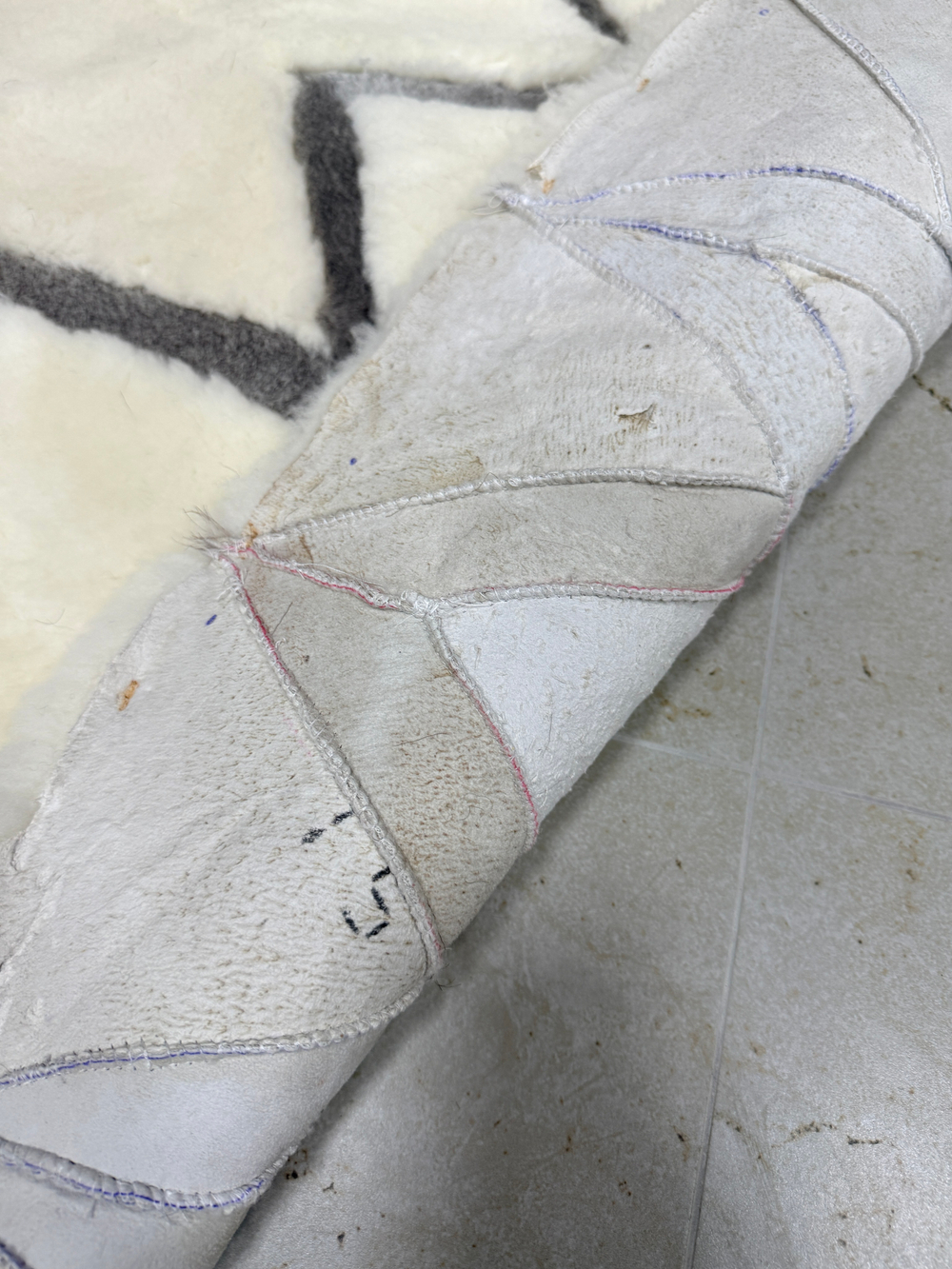 Ковер шкура натуральная овчина меховой