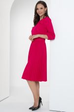 Платье Идеальный силуэт (гофре, малина) Diolche (Акция)