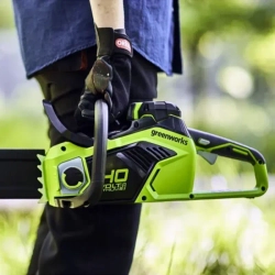 Цепная пила аккумуляторная Greenworks GD40CS18 (1 x 8 Ач, ЗУ) 2005807UH