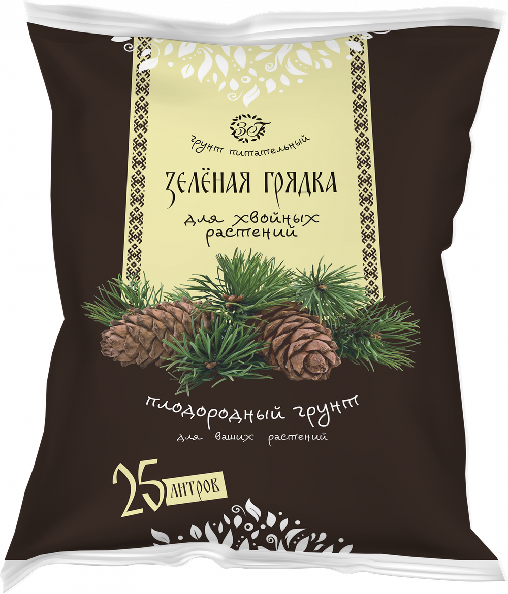 Грунт для хвойный Зеленая грядка 25л
