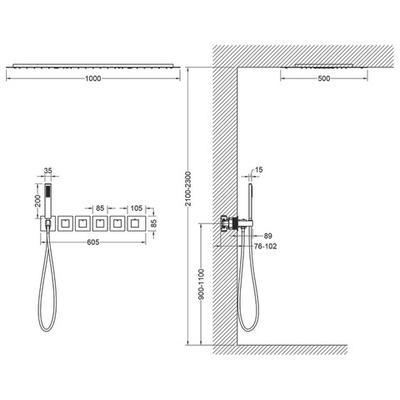 Душевая система Timo Petruma SX-5329/17SM скрытого монтажа с термостатом, золото матовое
