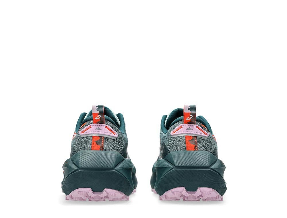 Кроссовки для бега женские Asics Trabuco Max 4 W Зеленo-оранжевые