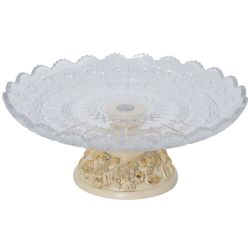 Фруктовница Лето Айвори со стеклянной чашей