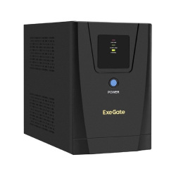 Exegate EX292802RUS ИБП ExeGate SpecialPro UNB-1600.LED.AVR.2SH.3C13.USB &lt;1600VA/950W, LED, AVR, 2*Schuko+3*C13, USB,съемн.кабель, металлический корпус, Black&gt;