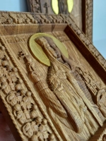 Освященная Икона святой цар. Тамары Грузинской 21х18 см дуб