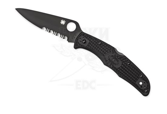 Складной нож Spyderco Endura C10PSBBK c клинком из стали VG-10, рукоять FRN