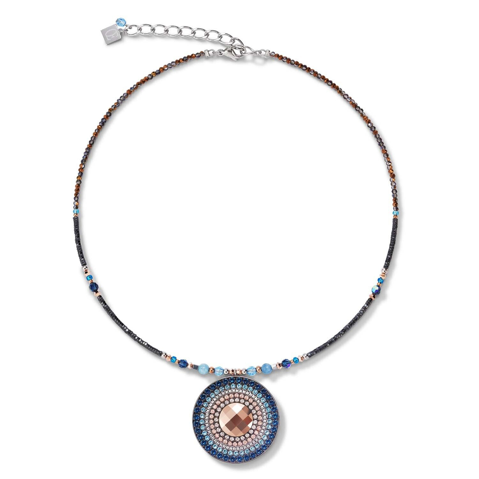 Колье Coeur de Lion Montana 5035/10-0735 цвет голубой, бежевый