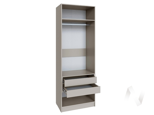 Шкаф Мадрид 0;8 с 2 ящ. внутри без зеркала (кашемир)