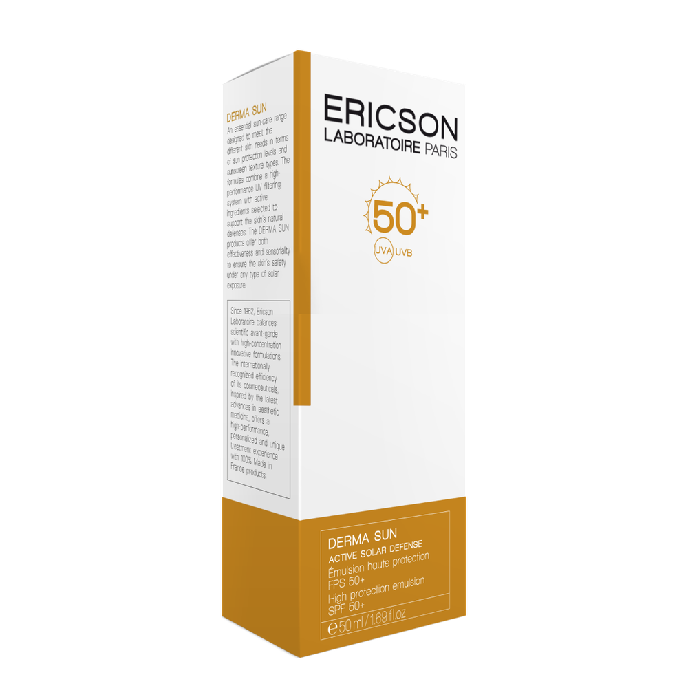 Ericson Laboratoire Солнцезащитный крем SPF50+ SPF 50+ High Protection Emulsion 50 мл. Для лица
