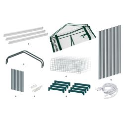 Теплица ЭРА FITO-House-4 со светильниками в комплекте 4 яруса 1250х690х300 мм | Теплица