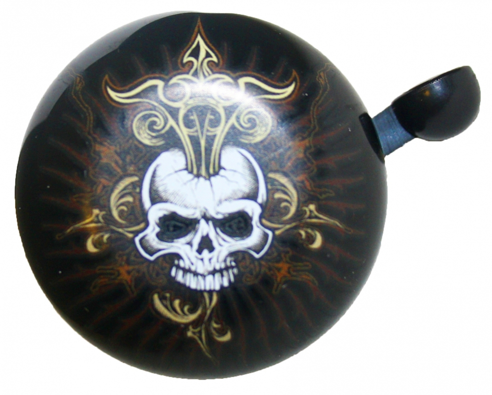 Звонок велосипедный, рисунок "Череп" YL 43 skull