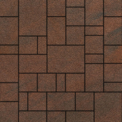 Тротуарная плитка МЮНХЕН - Листопад гранит Клинкер, комплект из 4 видов плит