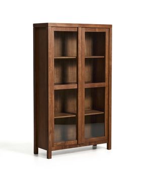 Витрина Norani из массива акации с отделкой шпоном акации, 110 x 185 см