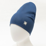 Шапка для мальчиков индиго/звёздочка, р-р 54-58 5199118