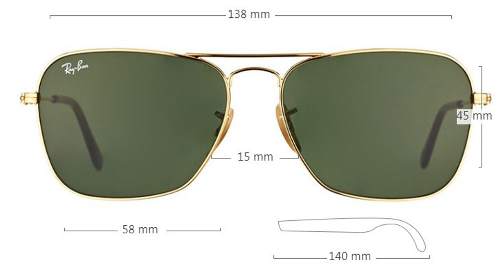 Ray Ban Caravan RB 3136 181/71