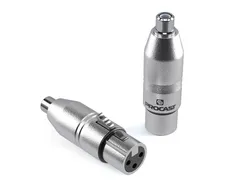 PROCAST cable B-XLRf/RCAf - переходной цельнометаллический адаптер XLR (female)