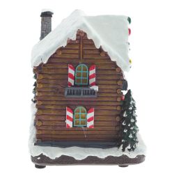 GAEM Фигурка декоративная "Рождество" (4 мелодии, подсвет, движ, 3xAA н/п, +USB), L23 W16,5 H21 см