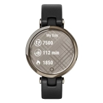 Смарт-часы Garmin Lily кремово-золотистый безель, черный корпус и итальянский кожаный ремешок 010-02384-B1