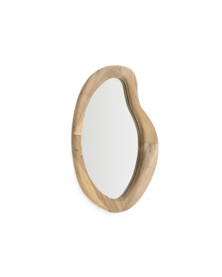 Зеркало Selem 68x44 см в деревянной раме с натуральной отделкой 