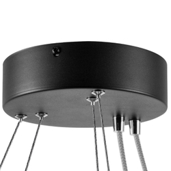 748127 Люстра SATURNO LED 84W 5800LM 70G ЧЕРНЫЙ 3000-6000K