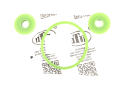 Комплект прокладок фильтра тонкой очистки масла ГАЗ-24 (2 наим. 3 поз.) зелёный силикон (ПТП64)