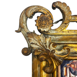 Канделябр настенный эпохи Наполеона III с фаянсовым орнаментом. Бронза, фарфор. Роспись, литье. XIX