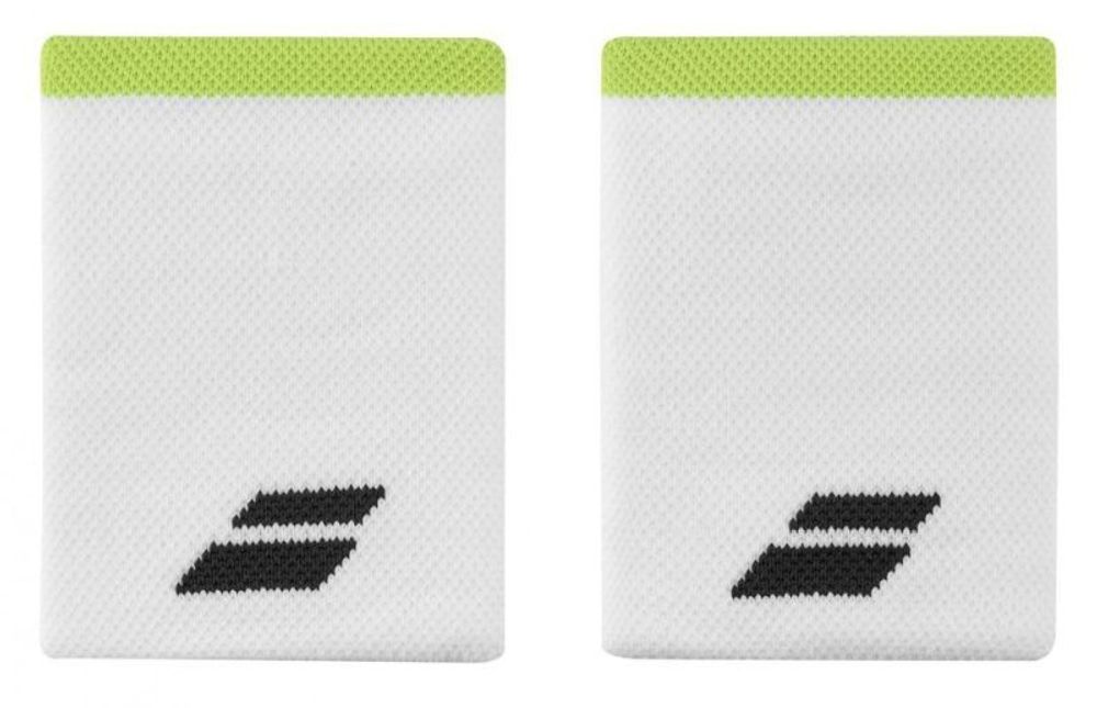 Напульсник теннисный Babolat Logo Jumbo Wristband - white/aero