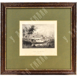 Пейн А. Г., Бибби  Г. Троице-Сергиева лавра, Москва.  Резцовая гравюра. 1850-е гг.  Россия.