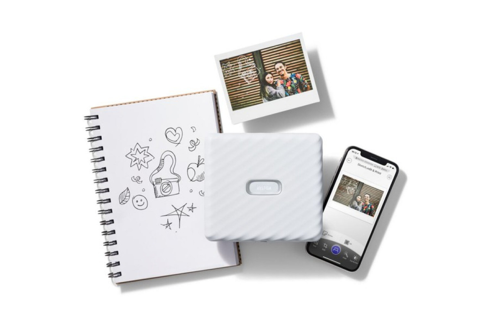 Фотопринтер Fujifilm Instax Link Wide Ash White