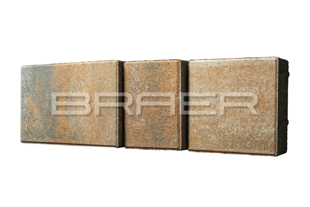 Тротуарная плитка Braer Старый город Венусбергер, Color Mix Койот, 40 мм