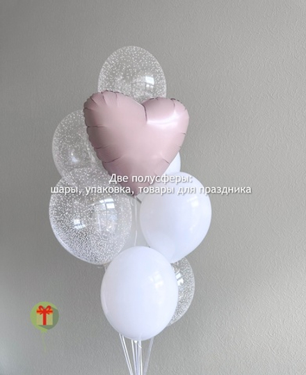 Фонтан из шаров Пыльная роза