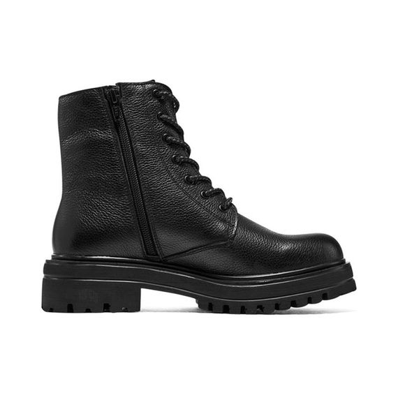 Skechers Leather Short Boot 'Black'