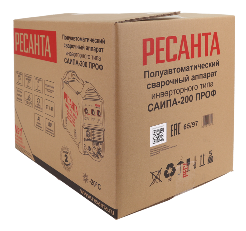 Сварочный полуавтомат Ресанта САИПА-200 ПРОФ (MIG/MAG)