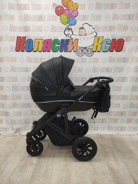 Коляска модульная 3в1 Farfello Molly Trio черный