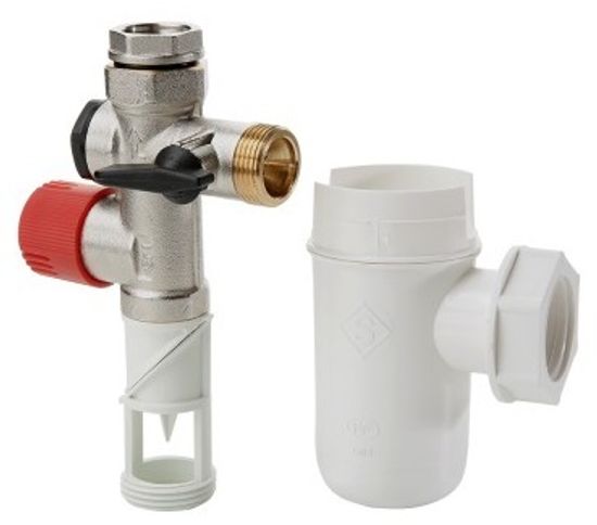 Группа безопасности бойлера Valtec VT.461.N.05 (3/4" + 1/2", 10 бар)