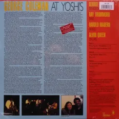 George Coleman – George Coleman At Yoshi's - Pure Pleasure 2LP